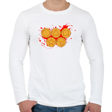 PRINTFASHION Squit game törökméz - Férfi hosszú ujjú póló - Fehér férfi póló