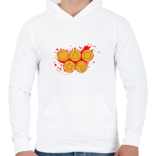 PRINTFASHION Squit game törökméz - Férfi kapucnis pulóver - Fehér férfi pulóver, kardigán