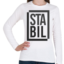 PRINTFASHION Stabil - Női hosszú ujjú póló - Fehér női póló