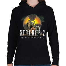 PRINTFASHION Stalker 2 - Női kapucnis pulóver - Fekete