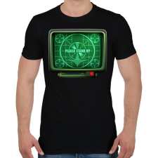 PRINTFASHION Stand by - Férfi póló - Fekete férfi póló