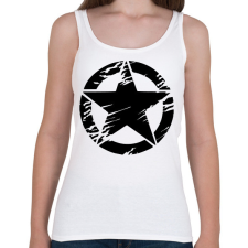 PRINTFASHION star - Női atléta - Fehér női trikó