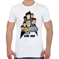 PRINTFASHION Star Trek - Férfi póló - Fehér