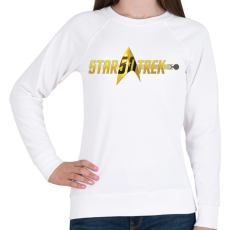 PRINTFASHION Star Trek logo - Női pulóver - Fehér