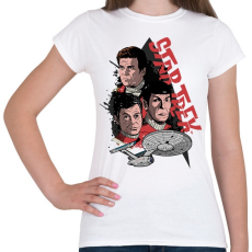 PRINTFASHION Star Trek - Női póló - Fehér