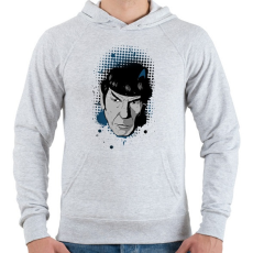 PRINTFASHION Star Trek - Spock - Férfi kapucnis pulóver - Sport szürke