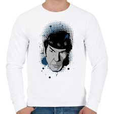 PRINTFASHION Star Trek - Spock - Férfi pulóver - Fehér férfi pulóver, kardigán