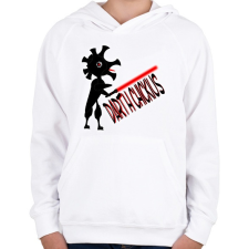 PRINTFASHION Star Wars Fan Art Darth Chicidus - Gyerek kapucnis pulóver - Fehér gyerek pulóver, kardigán