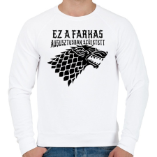 PRINTFASHION Stark születésnap  - Férfi pulóver - Fehér férfi pulóver, kardigán