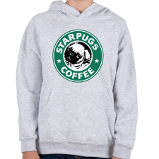 PRINTFASHION STARPUGS COFFEE - Gyerek kapucnis pulóver - Sport szürke gyerek pulóver, kardigán