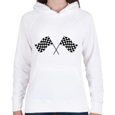 PRINTFASHION Start - Női kapucnis pulóver - Fehér