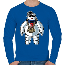 PRINTFASHION Stay dope - Férfi pulóver - Királykék férfi pulóver, kardigán