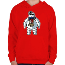 PRINTFASHION Stay dope - Gyerek kapucnis pulóver - Piros
