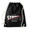 PRINTFASHION Stay Strong - Sportzsák, Tornazsák - Fekete