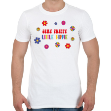 PRINTFASHION Stay trippy litlle hippie - Férfi póló - Fehér férfi póló