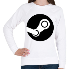 PRINTFASHION Steam - Női pulóver - Fehér női pulóver, kardigán