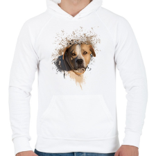 PRINTFASHION stefi - Férfi kapucnis pulóver - Fehér férfi pulóver, kardigán