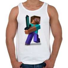 PRINTFASHION Stevee - Férfi atléta - Fehér