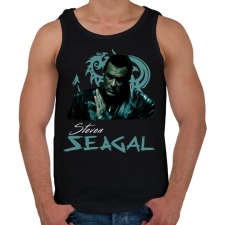 PRINTFASHION steven seagal - Férfi atléta - Fekete atléta, trikó