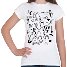 PRINTFASHION Stick nd poke - Női póló - Fehér női póló