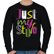 PRINTFASHION Stílusom - Férfi pulóver - Fekete férfi pulóver, kardigán