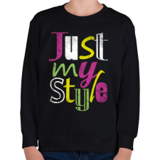 PRINTFASHION Stílusom - Gyerek pulóver - Fekete gyerek pulóver, kardigán