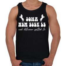 PRINTFASHION Stílusosan szállok le - Férfi atléta - Fekete atléta, trikó