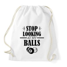 PRINTFASHION Stop looking - Sportzsák, Tornazsák - Fehér tornazsák