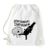 PRINTFASHION Stop Thinking. Start Drinking. - Sportzsák, Tornazsák - Fehér
