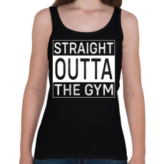 PRINTFASHION Straight Outta Gym - Női atléta - Fekete