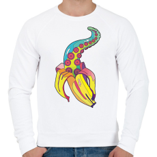 PRINTFASHION Strange banana - Férfi pulóver - Fehér