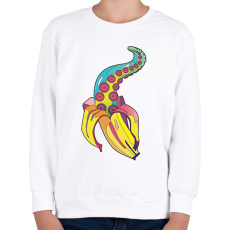 PRINTFASHION Strange banana - Gyerek pulóver - Fehér