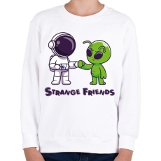 PRINTFASHION Strange Friends - Gyerek pulóver - Fehér
