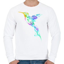 PRINTFASHION Strange smoke - Férfi pulóver - Fehér férfi pulóver, kardigán