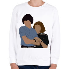 PRINTFASHION Stranger Couple  - Gyerek pulóver - Fehér gyerek pulóver, kardigán