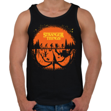 PRINTFASHION Stranger halloween - Férfi atléta - Fekete atléta, trikó