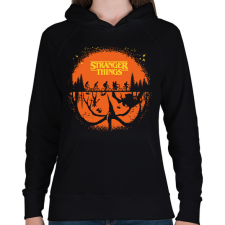 PRINTFASHION Stranger halloween - Női kapucnis pulóver - Fekete női pulóver, kardigán