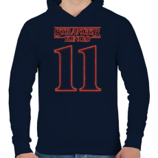 PRINTFASHION Stranger Kings 11 - Férfi kapucnis pulóver - Sötétkék