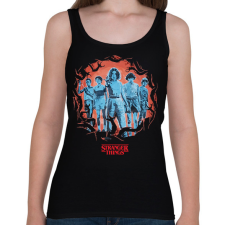 PRINTFASHION #Stranger_team - Női atléta - Fekete női trikó