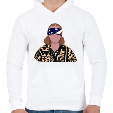 PRINTFASHION Stranger Things 11 - Férfi kapucnis pulóver - Fehér férfi pulóver, kardigán