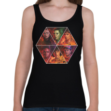 PRINTFASHION Stranger Things - Characters - Női atléta - Fekete