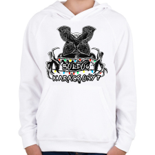 PRINTFASHION Stranger Things - Demogorgon Boldog Karácsonyt - Gyerek kapucnis pulóver - Fehér gyerek pulóver, kardigán