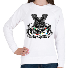 PRINTFASHION Stranger Things - Demogorgon Boldog Karácsonyt - Női pulóver - Fehér