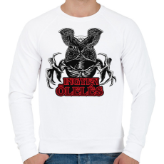 PRINTFASHION Stranger Things - Demogorgon - Ingyen Ölelés - Férfi pulóver - Fehér