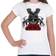 PRINTFASHION Stranger Things - Demogorgon - Ingyen Ölelés - Női póló - Fehér női póló