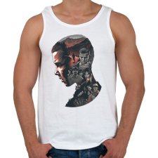 PRINTFASHION Stranger Things - Férfi atléta - Fehér atléta, trikó