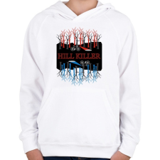 PRINTFASHION Stranger Things - Gyerek kapucnis pulóver - Fehér gyerek pulóver, kardigán