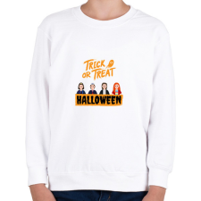 PRINTFASHION Stranger Things Halloween - Gyerek pulóver - Fehér gyerek pulóver, kardigán