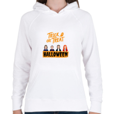 PRINTFASHION Stranger Things Halloween - Női kapucnis pulóver - Fehér női pulóver, kardigán