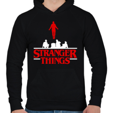 PRINTFASHION Stranger Things Max - Férfi kapucnis pulóver - Fekete férfi pulóver, kardigán